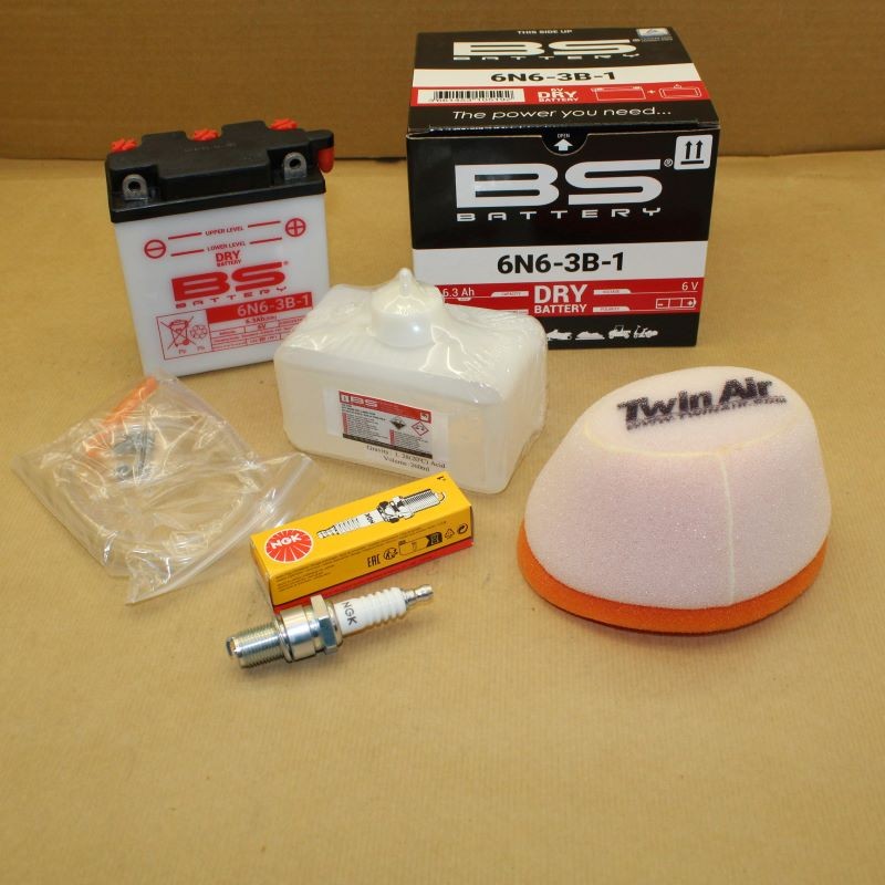 KIT redémarrage 125 DTMX 1977-1979  Filtre bougie batterie